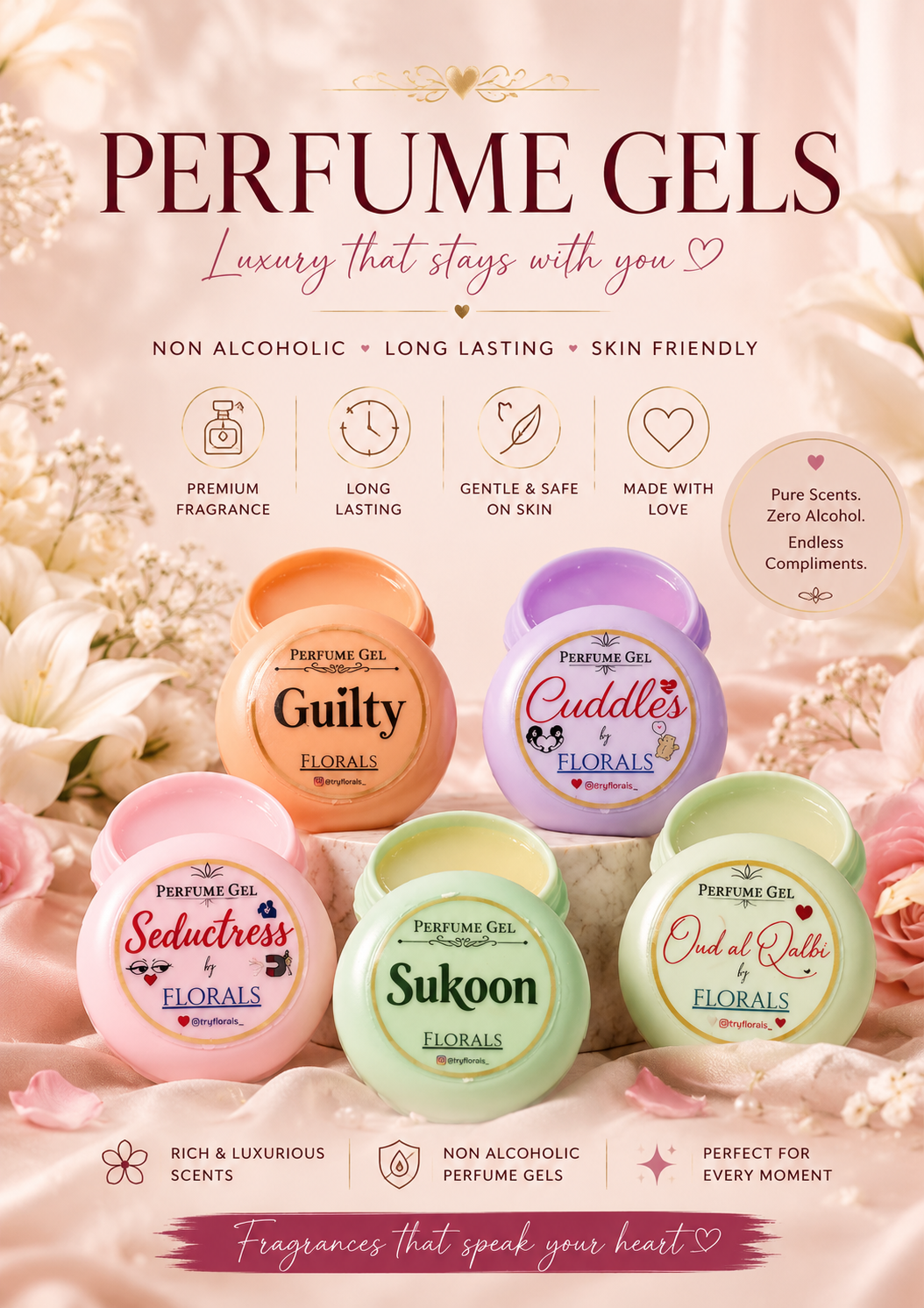 Luxury Perfume Gels